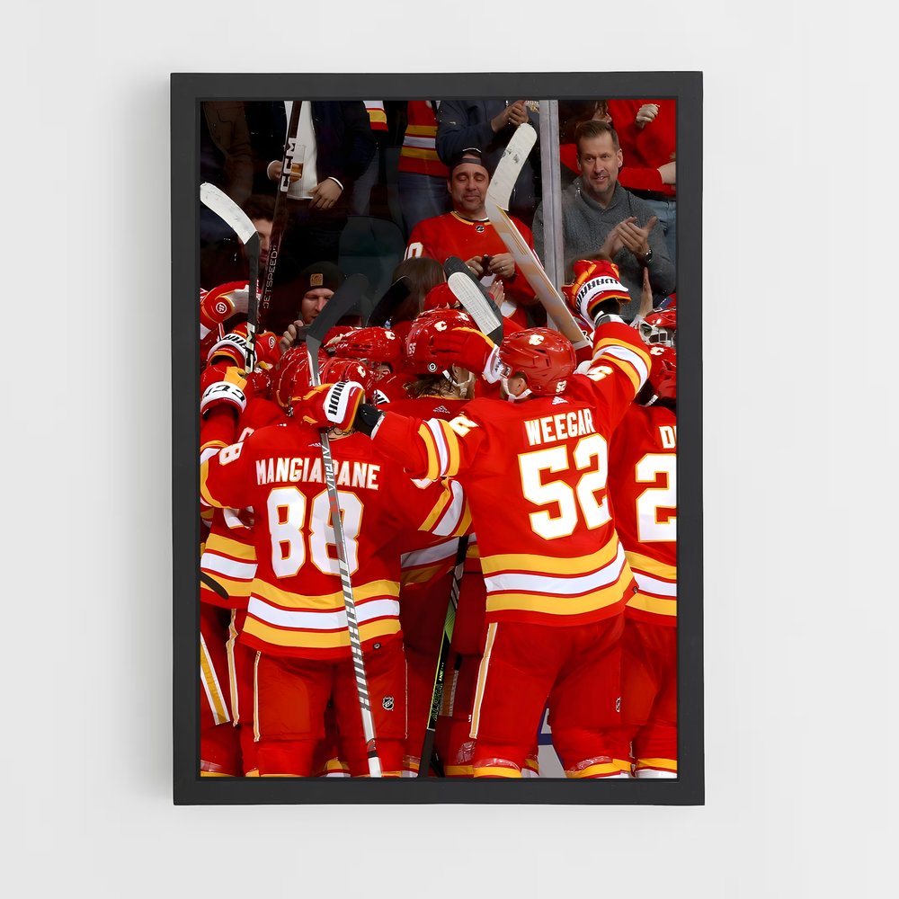 Poster Celebration à Calgary – affiche Hockey sur glace (vue 2)